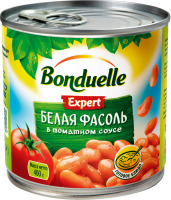 Фасоль белая BONDUELLE Expert, в томатном соусе